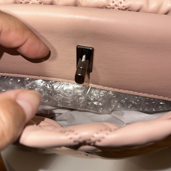 Gilda Paris Quilted and studded shoulder bag with chain detail - Picture 8 of 11